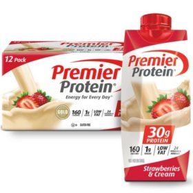 Premier Protein High Protein Shake, Strawberries & Cream (11 fl. oz., 12 pack)