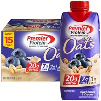 Premier Protein 20g Protein with Oats Shake, Blueberries and Cream (11 fl. oz., 15 pk.)