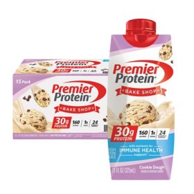Premier Protein 30g Shakes Cookie Dough, 11oz., 15 pk.
