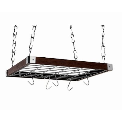 Espresso Wood Square Ceiling Rack Sam's Club