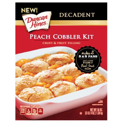 Duncan Hines Peach Cobbler Kit (56 oz.) - Sam's Club