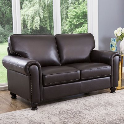 Sam's club store leather loveseat