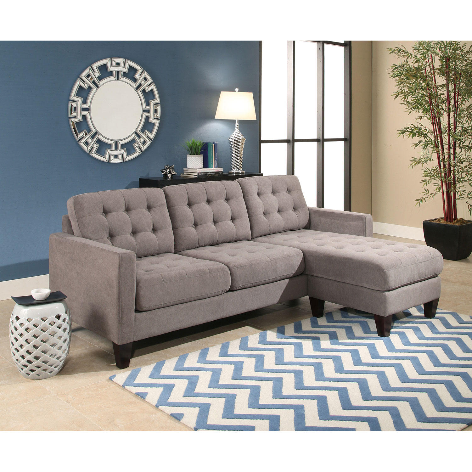 Taylor Fabric Reversible Sectional Sofa