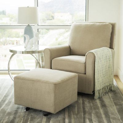 Leyla Gliding Chair With Ottoman Assorted Colors Sam S Club