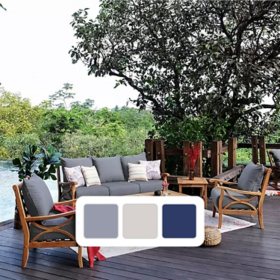 Cambridge Casual Catalina Teak Sofa Set, 5pc