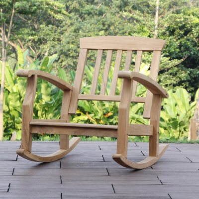 Cambridge Casual Sonoma Teak Deep Seating Rocker With Cushion