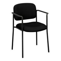 basyx by HON - VL616 Stacking Guest Chair with Arms - Black