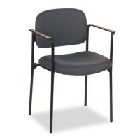 basyx VL616 Series Stacking Guest Chair with Arms, Select Color