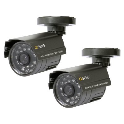Q-See 2 Pack Color Day and Night Cameras with 40 feet of Night Vision each  - Sam's Club