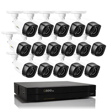 Q-See 16 Channel High Definition 720p Security System with 2TB Hard Drive, 16 720p Bullet Cameras