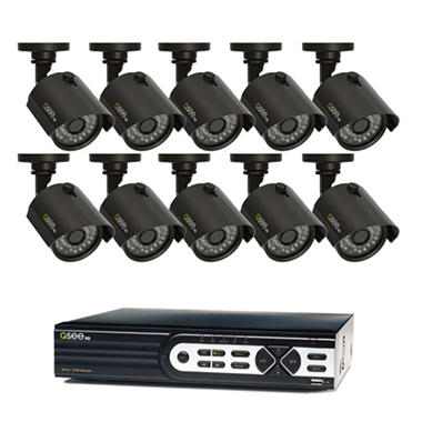 Q-See 16-Channel 720p HD Security System with 1TB HDD, 10 720p Bullet Cameras, and 100′ Night Vision