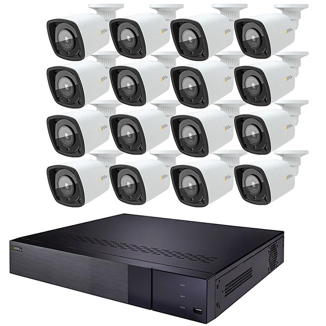 Q-See 32-Channel 5MP NVR Surveillance System with 3TB Hard Drive, 16-Camera 5MP Indoor/Outdoor Cameras