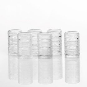 Fortessa Jupiter Collection Iced Beverage Cocktail Glass, Set of 8, Clear