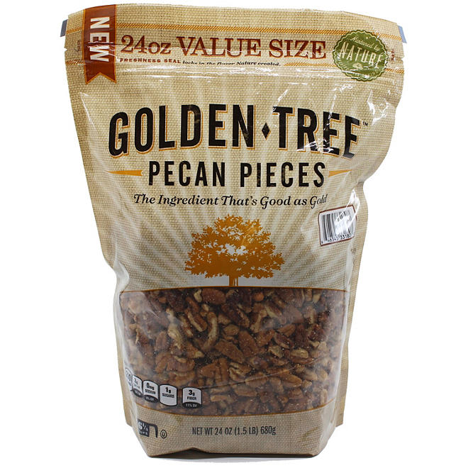 Golden Tree Fancy Pecan Pieces 24 oz.