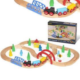 40 Piece Wooden Train Set