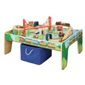 50 piece Train Set with Train / Play Table - BRIO and Thomas & Friends Compatible