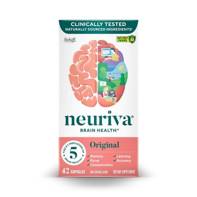 Neuriva Original Brain Health Supplement (30 count), Brain Support With  Clinically Tested Natural Ingredients (Coffee Cherry & Plant Sourced