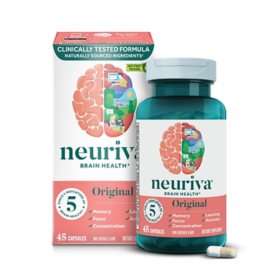 Neuriva Original BRAIN Health Supplement, Memory & Focus Support Capsules, 45 ct.