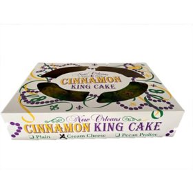 La Louisiane Cinnamon Cream Cheese King Cake (32 oz.)