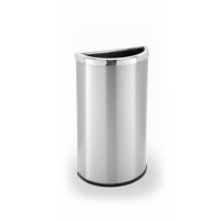 Precision Series Half Moon Trash Can - Stainless Steel - 8 gal.