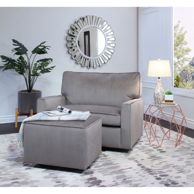 velvet glider chair