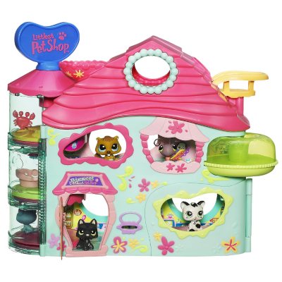 Littlest Pet Shop LPS Pink and Teal Biggest House