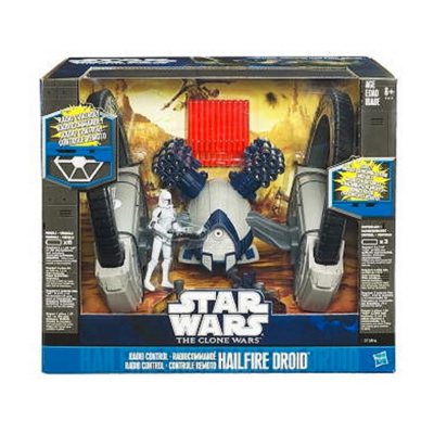 Electronic Star Wars shops Clone Wars Hailfire Droid