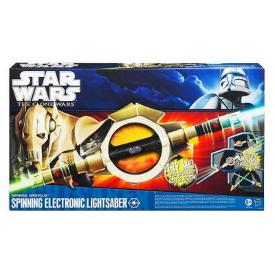 Star Wars General Grievous Spinning Electronic Lightsaber Sam s