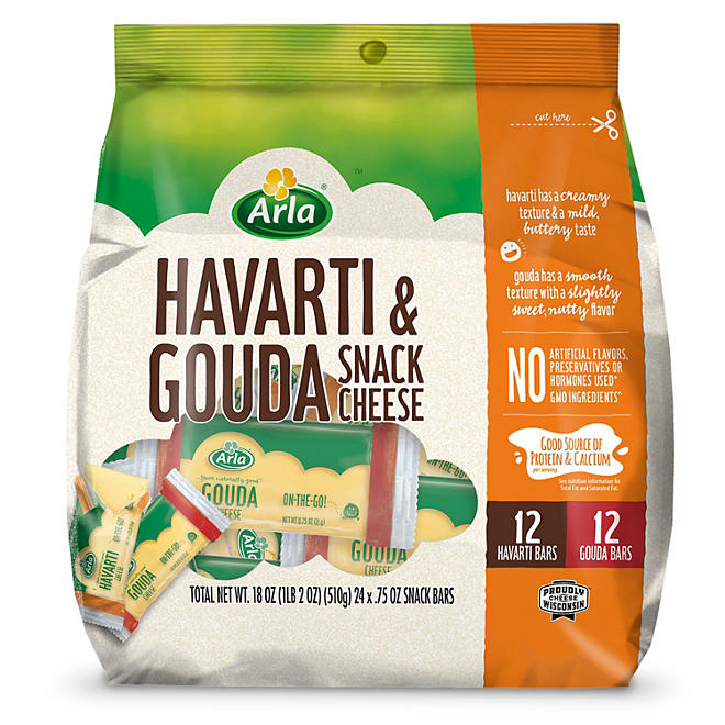 Arla Havarti and Gouda Cheese Snack 24 ct.