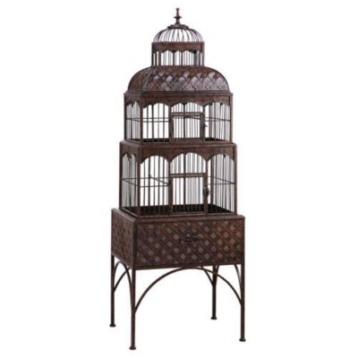 Rustic Metal Decorative Birdcage Stand Vintage - China Birdcage