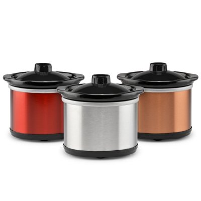 Best Buy: TRU 0.65-Quart Mini Slow Cooker Stainless-Steel/Black SC-165