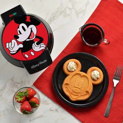 Disney 100 7 Mickey Mouse Nonstick Electric Waffle Maker