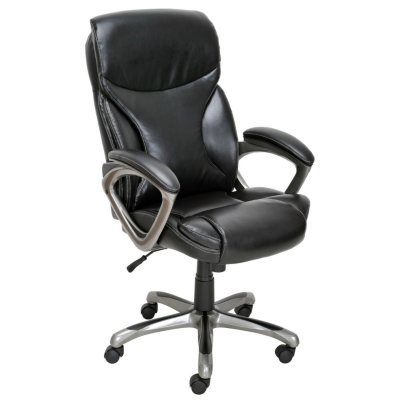 True Innovations - Bonded Leather Manager Chair - Black - Sam's Club