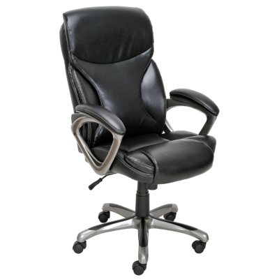 True Innovations Bonded Leather Manager Chair Black Sam s Club