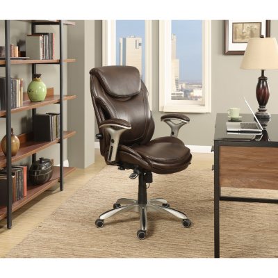 Wellness by Design Bonded Leather AIR Executive Office Chair