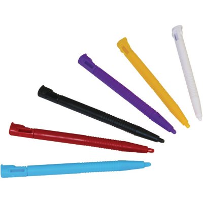 CTA Plastic Retractable Styli 6 pk for the Nintendo 3DS/DSi XL/DSi