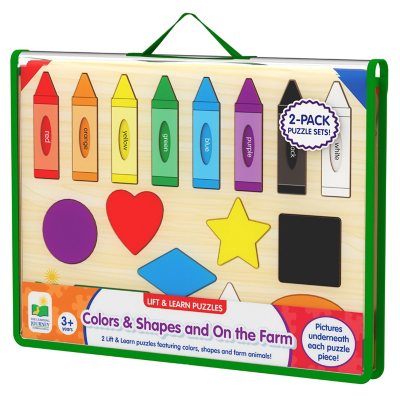 The Learning Journey Lift & Learn Colors & On the Farm Puzzle (2 pk) -  Sam's Club