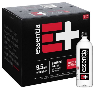 Essentia Bottled Water, Ionized Alkaline Water ( L., 12 pk.) - Sam's Club