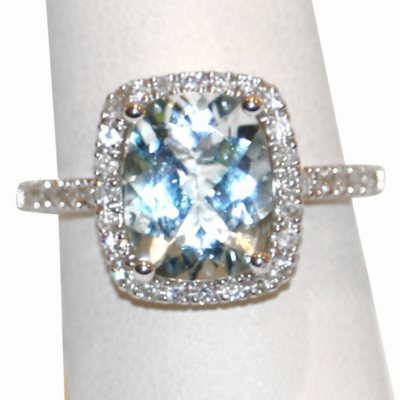 Sam's club aquamarine deals ring