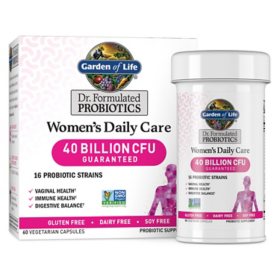 Garden Of Life Dr. Formulated Women's Daily Probiotic Capsules, 40 Billion CFU 60 ct.