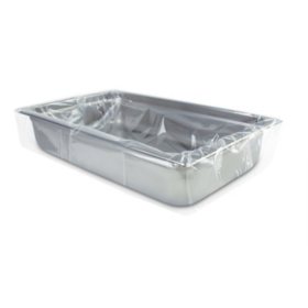 Party Source Broiler Aluminum Disposable Pans 100ct, Silver