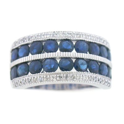 TANZANITE BAND .15TW DIAMOND 14KW Sam s Club