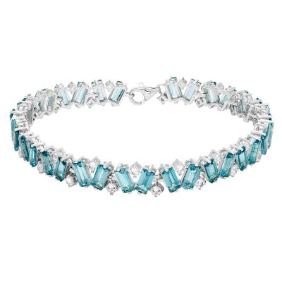 14 CT. . London Blue Topaz & Lab White Sapphire Bracelet in Sterling  Silver - Sam's Club