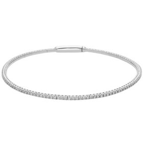 1.17 CT. T.W. Diamond Bangle in 14K Gold