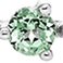 Lab Green, variant on Lab Created Round Cut Gemstone Tennis Bracelet in Sterling Silver