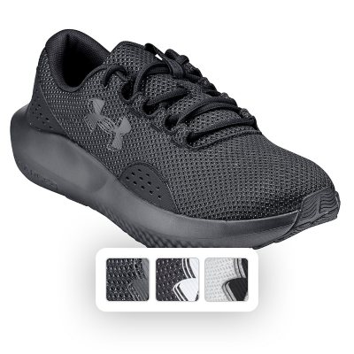 Under Armour Men's Charged Surge 4, WHITE 12:- 12, White/Grey