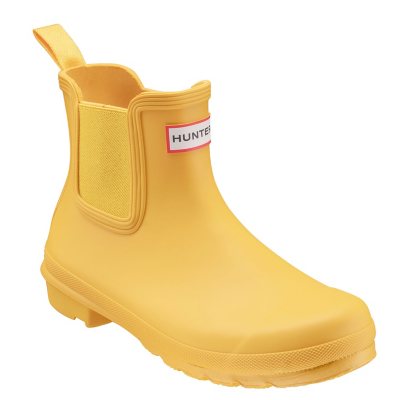 HUNTER WOMEN'S ORIGINAL CHELSEA BOOT - YELLOW 10:- 10, Yellow