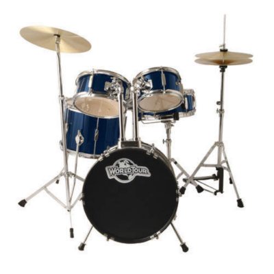 World Tour Junior Complete 5 Piece Drum Set - Blue - Sam's Club