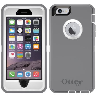 OtterBox Apple iPhone 6 Case Defender Series Gray White Sam s Club