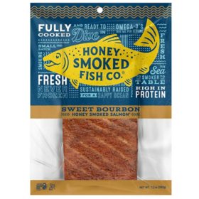 Honey Smoked Salmon, Sweet Bourbon 12 oz.